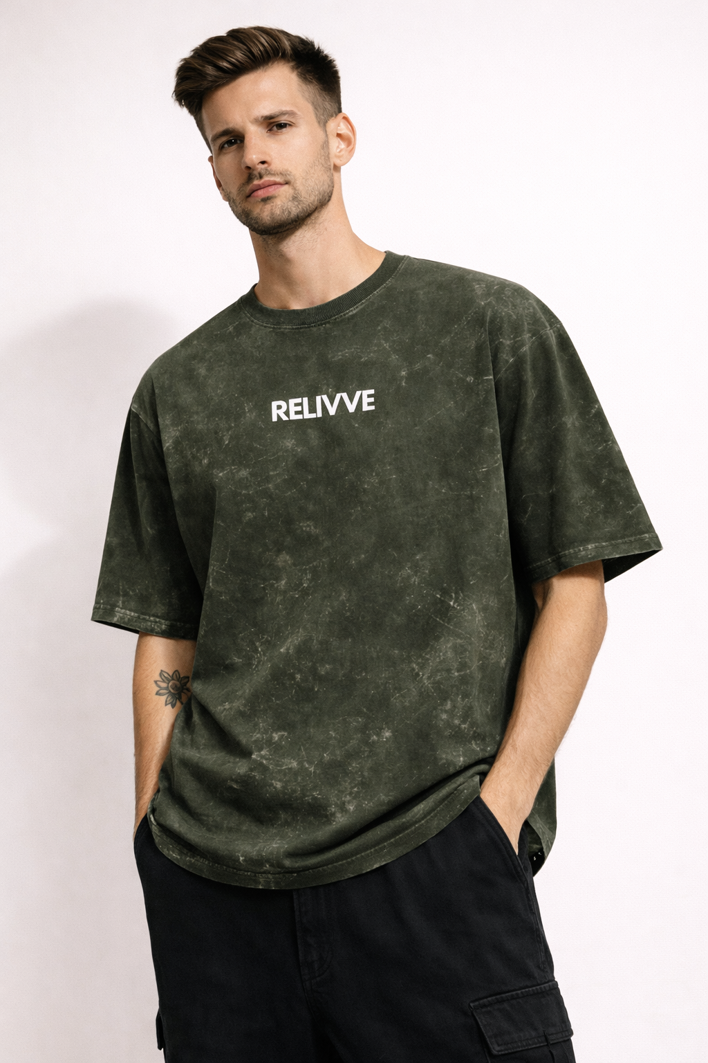 Acid Wash Oversized Tee by Relivve – Limited Drop