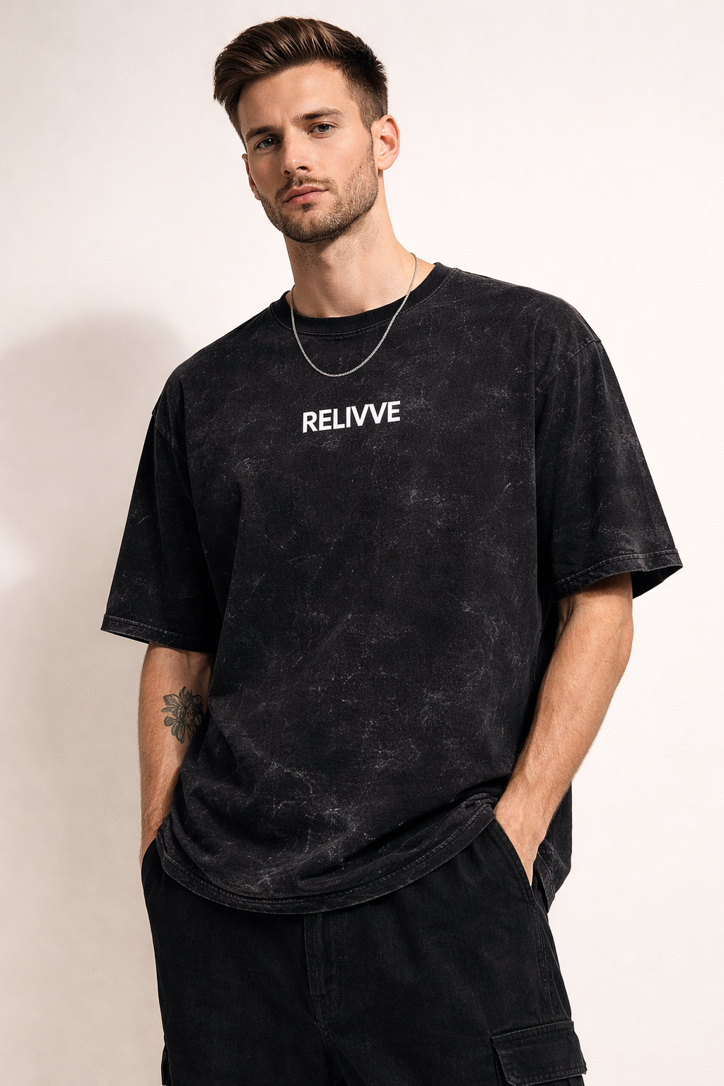 Acid Wash Oversized Tee by Relivve – Limited Drop