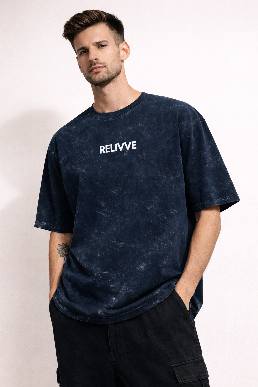 Acid Wash Oversized Tee by Relivve – Limited Drop