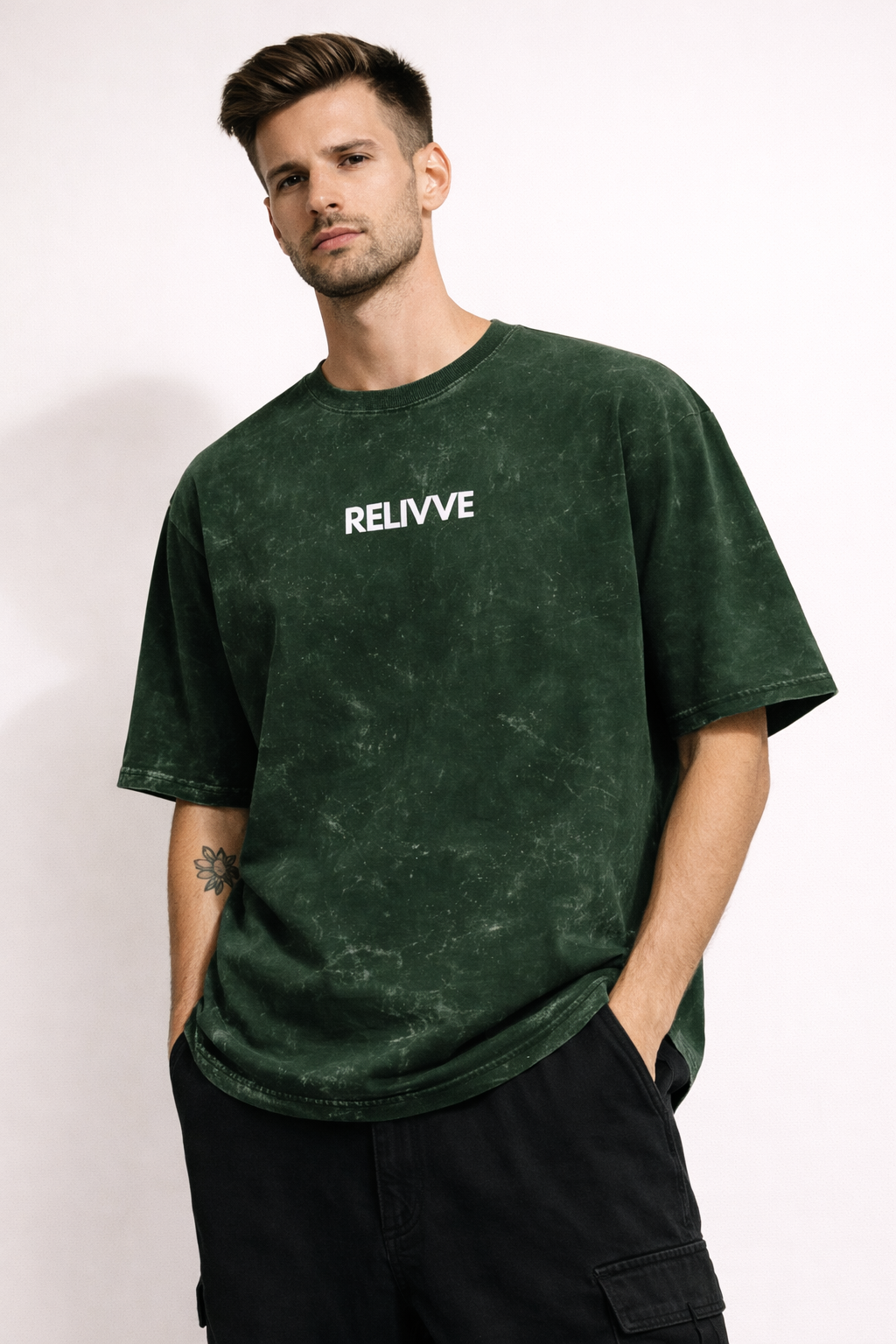 Acid Wash Oversized Tee by Relivve – Limited Drop